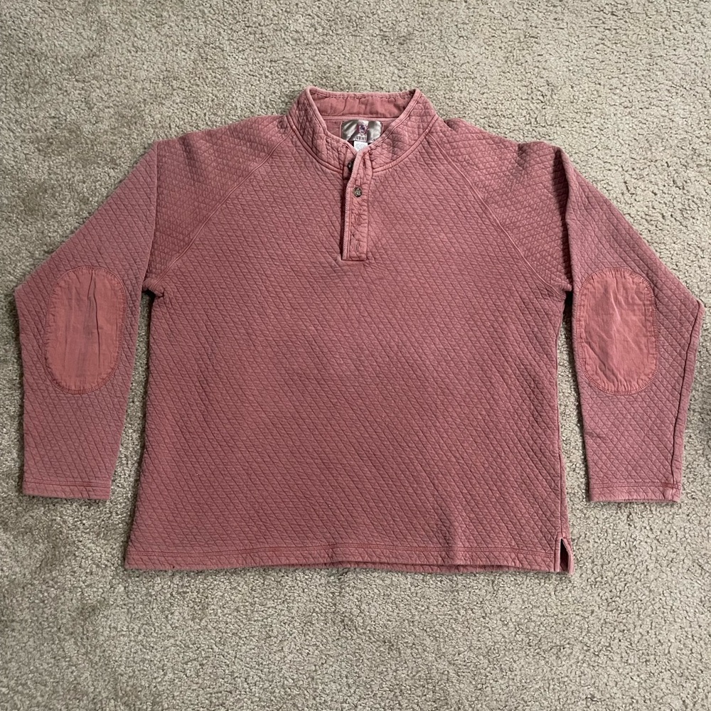 The Territory Ahead Men’s Quilted Cotton Pullover Sweater Size XXL